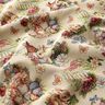 Tissu de décoration Gobelin Lapins de Pâques dans le jardin – beige clair/baies,  thumbnail number 2