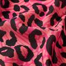 Viscose Voile Bordure motif lion et fleurs Panel – rose vif/orange,  thumbnail number 7