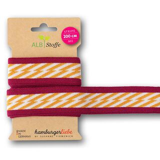 GOTS Rubans jacquard Bio STRIPE ME ICON [200 cm | 3,5 cm] | Albstoffe | Hamburger Liebe, 