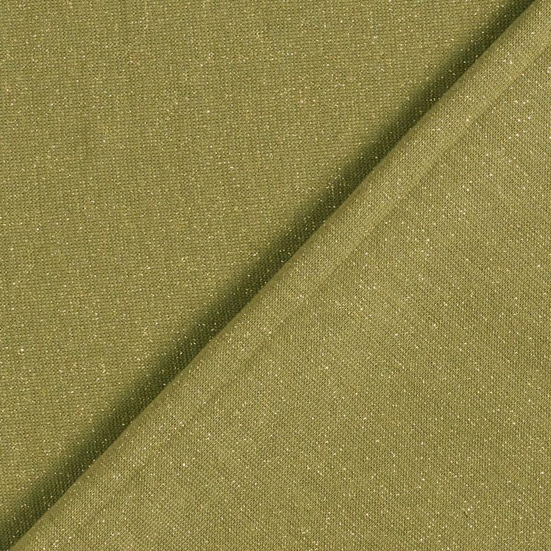 Bord-côtes tubulaire à paillettes – olive/or métallisé, image number 3