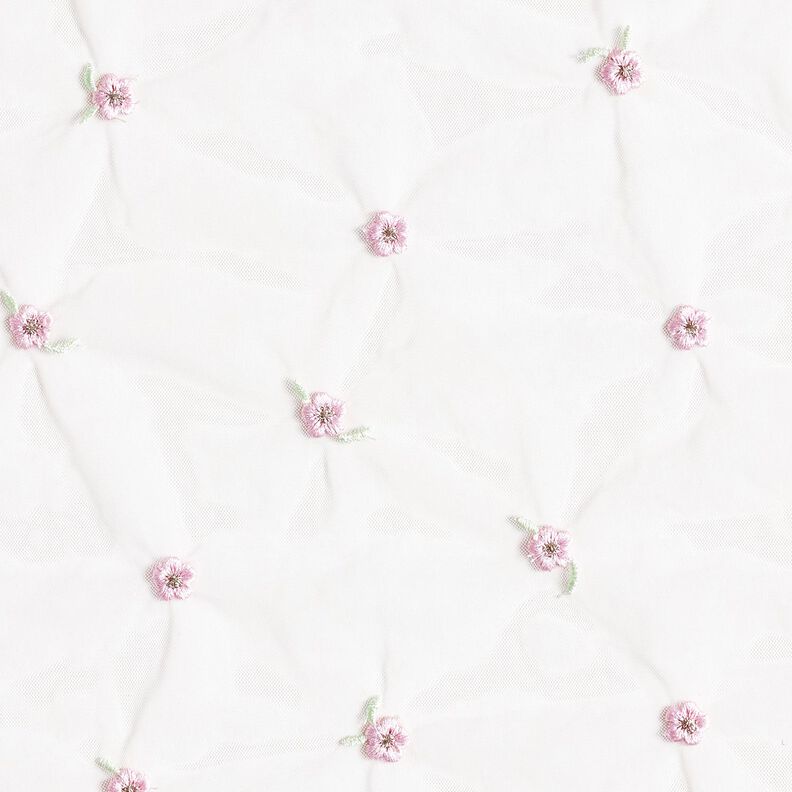Softmesh Fleurs brodées – blanc/rosé,  image number 1