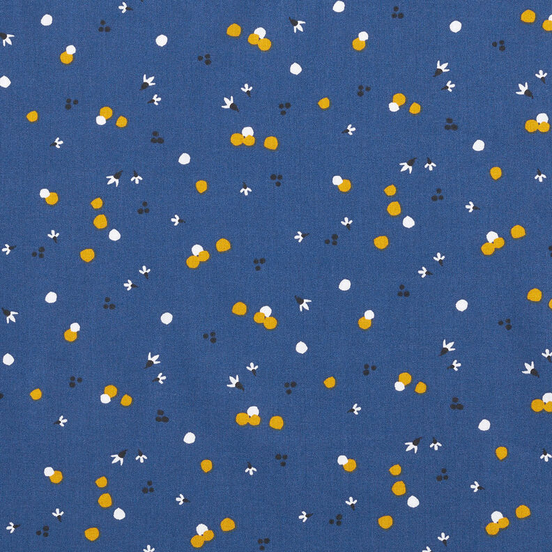 Tissu en coton Cretonne Points de couleur – bleu marine,  image number 1