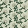 Tissu de décoration Semi-panama Grandes fleurs – vert,  thumbnail number 1