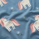 Jersey coton Jolies licornes scintillantes – gris bleu,  thumbnail number 2