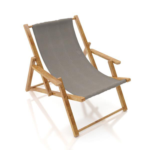 Extérieur Tissu pour chaise longue Uni, 44 cm – gris, image number 4