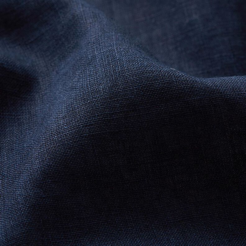 Lin mélangé léger prélavé – bleu nuit, image number 3