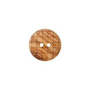 Bouton bois 2 trous – beige, 