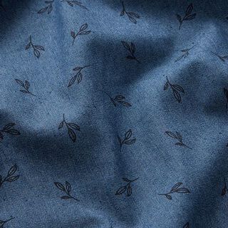 Jean stretch Branches avec feuilles – bleu jean, 