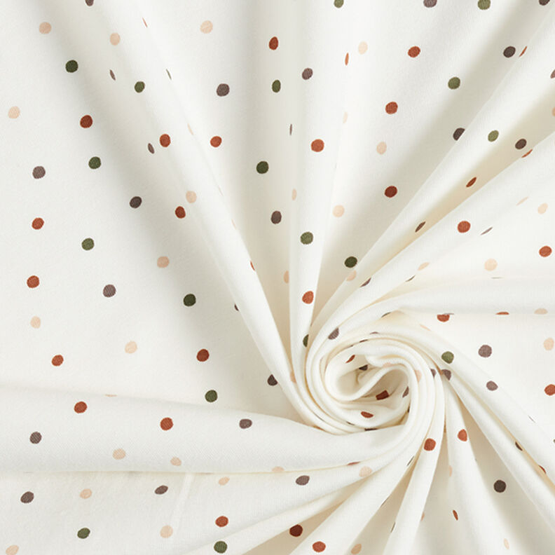 Jersey coton Points multicolores – écru, image number 3