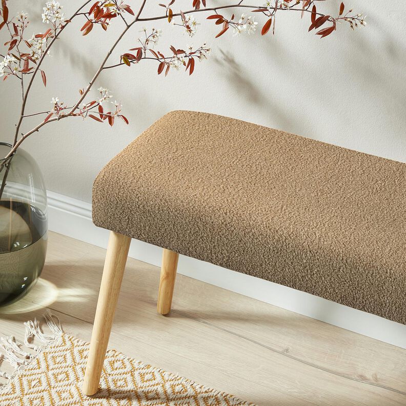 Tissu de revêtement Tissu peluche doux – taupe, image number 5