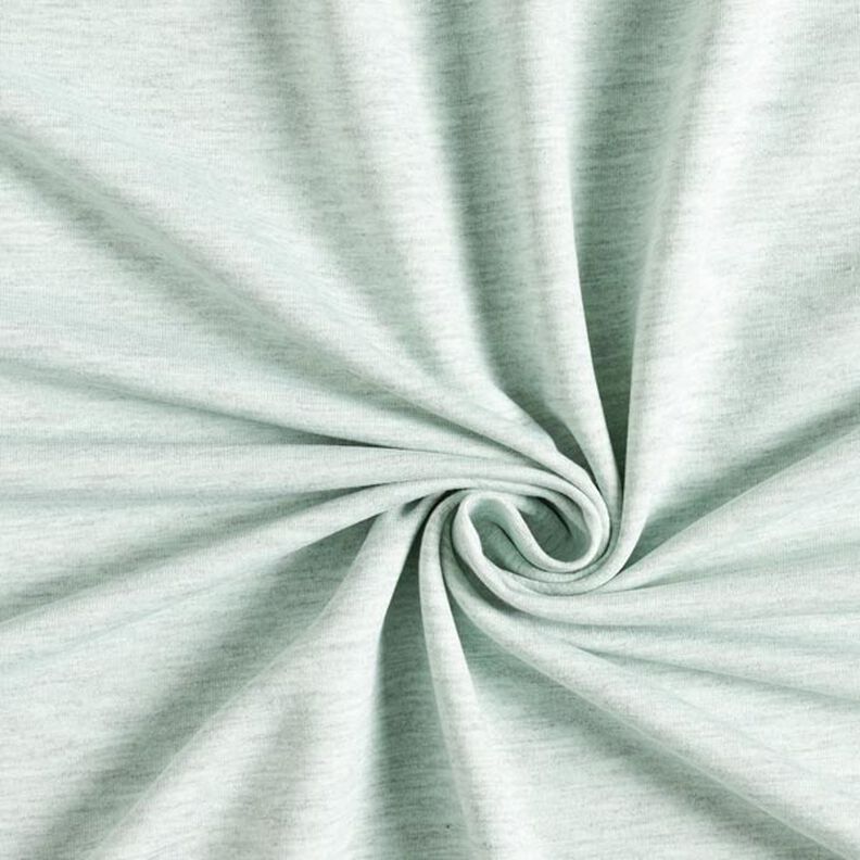 French Terry chiné fin – menthe/gris,  image number 1