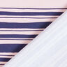 French Terry rayures irrégulières – indigo/rosé,  thumbnail number 4
