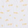 Tissu double gaze de coton Jolis canetons – blanc/or,  thumbnail number 1
