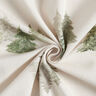 Tissu de décoration Semi-panama Sapins élégants – nature/pin,  thumbnail number 3