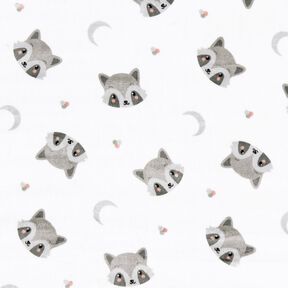 Polaire douillet Jolis ratons laveurs – ivoire/gris foncé, 
