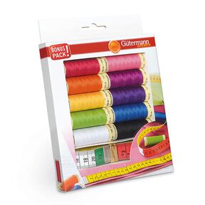 Kit de fil à coudre avec Ruban à mesurer de tailleur | BONUS PACK! | Gütermann creativ, 