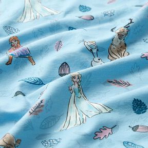 Jersey coton La reine des neiges dans la forêt | Disney – bleu clair, 