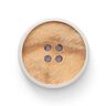 Bouton en bois 4 trous – beige/gris,  thumbnail number 1