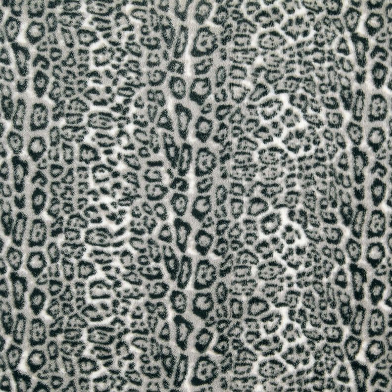 Fourrure synthétique léopard des neiges – argent/anthracite, image number 1