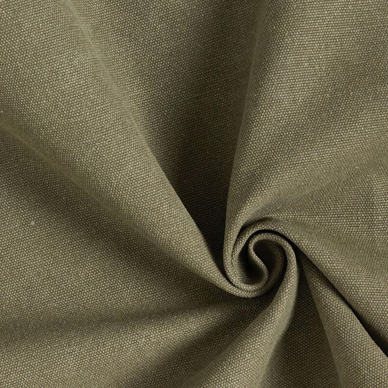 Tissu de décoration Canvas ciré – kaki,  image number 1