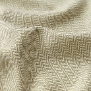 Mélange lin-coton chevron – kaki, 