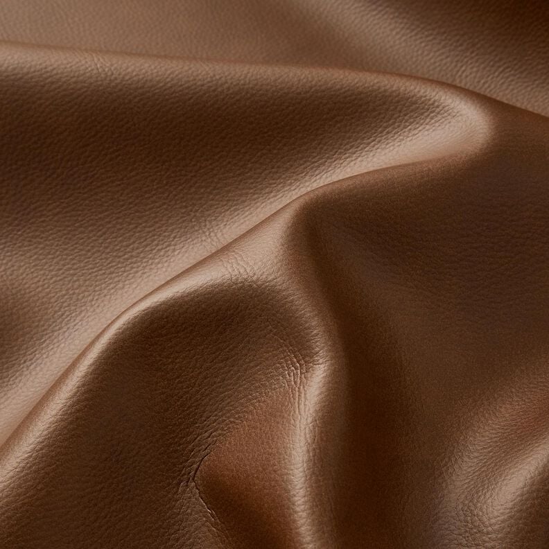 Tissu de revêtement Imitation cuir gaufré – marron foncé,  image number 2