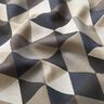 Tissu décoratif Semi-panama Triangles – beige/gris,  thumbnail number 2