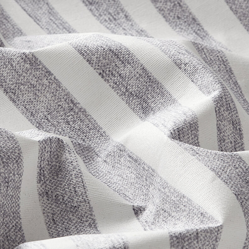 Coton enduit Rayures – gris,  image number 2