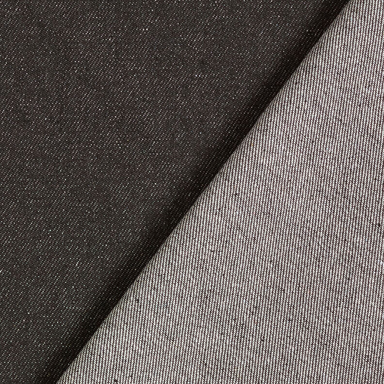 Denim de coton épais – noir,  image number 3