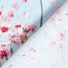 Tissu de décoration Semi-panama Rameaux de fleurs de cerisier – bleu clair/rose,  thumbnail number 4