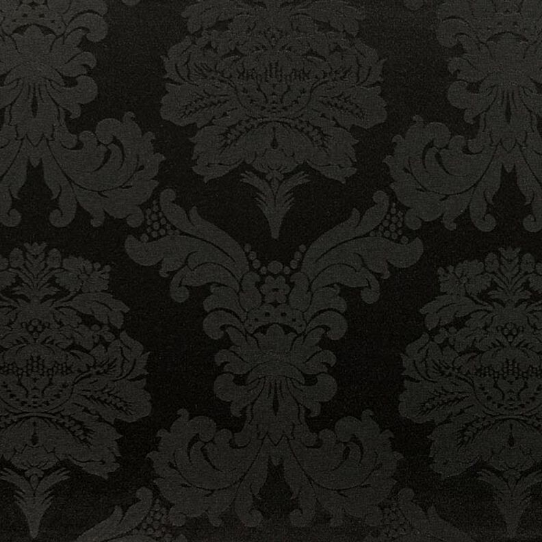 Tissu de décoration Jacquard Damasco 280 cm – noir,  image number 1