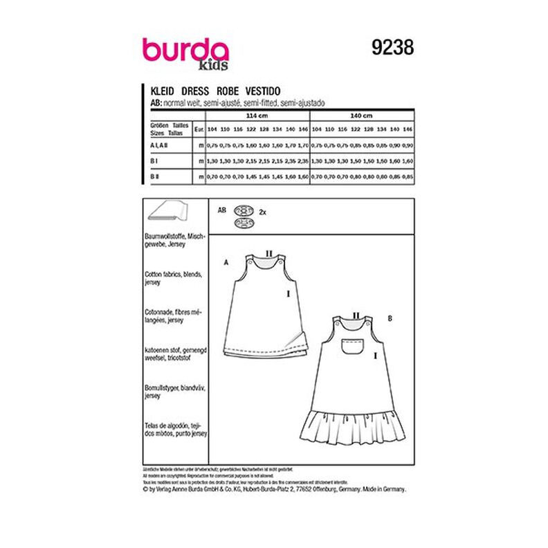 Robe | Burda 9238 | 104-146,  image number 11