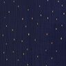 Tissu double gaze de coton Imprimé feuille Rectangle | by Poppy – bleu marine,  thumbnail number 1