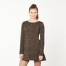 Jersey romanite tissu gratté avec rayures abstraites – marron noir,  thumbnail number 6