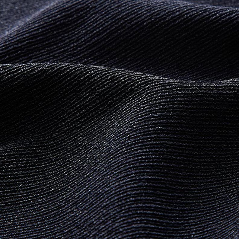 Jersey structuré chatoyant – bleu nuit,  image number 2
