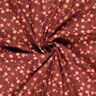 Tissu en coton Popeline Roses classiques – rouge foncé/or,  thumbnail number 3