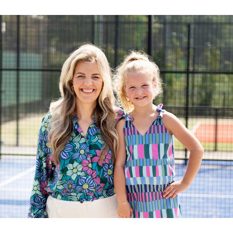 M&eacute;lange coton viscose rayures sauvages | Poppy Fabrics &ndash; roseau/rose vif,  image number 5