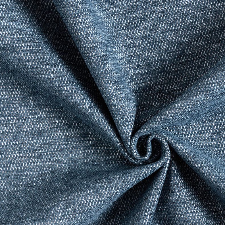 Tissu de revêtement Chenille Chiné – bleu/argent,  image number 1