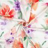 Tissu viscose LENZING™ ECOVERO™ impression numérique fleurs printanières – blanc/orange pêche,  thumbnail number 3