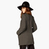 Tissu pour manteau double face Pied de poule/uni – gris clair/noir,  thumbnail number 8