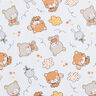 Cretonne Lapins et oursons – gris brume,  thumbnail number 1