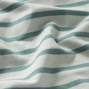 Jersey de coton Rayures fines et larges – menthe clair/menthe poivrée, 