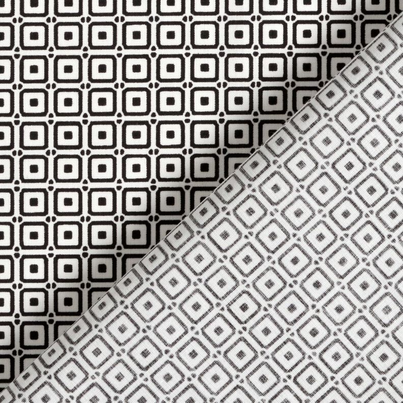 Tissu pour chemise avec petites boîtes – noir/blanc,  image number 4