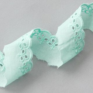 Feston ruban dentelle feuilles [ 30 mm ] – vert menthe, 
