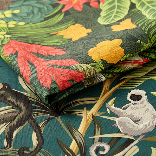 Tissu d’extérieur Canvas Plantes exotiques – vert foncé,  image number 5