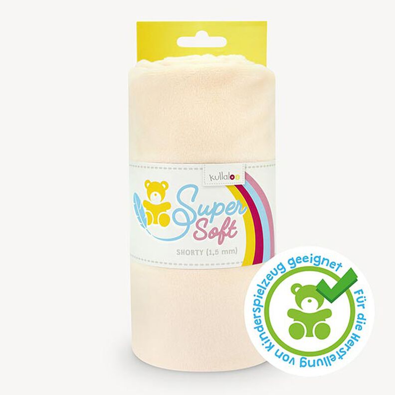 Peluche SuperSoft SHORTY [ 1 x 0,75 m | 1,5 mm ] - nature | Kullaloo,  image number 1