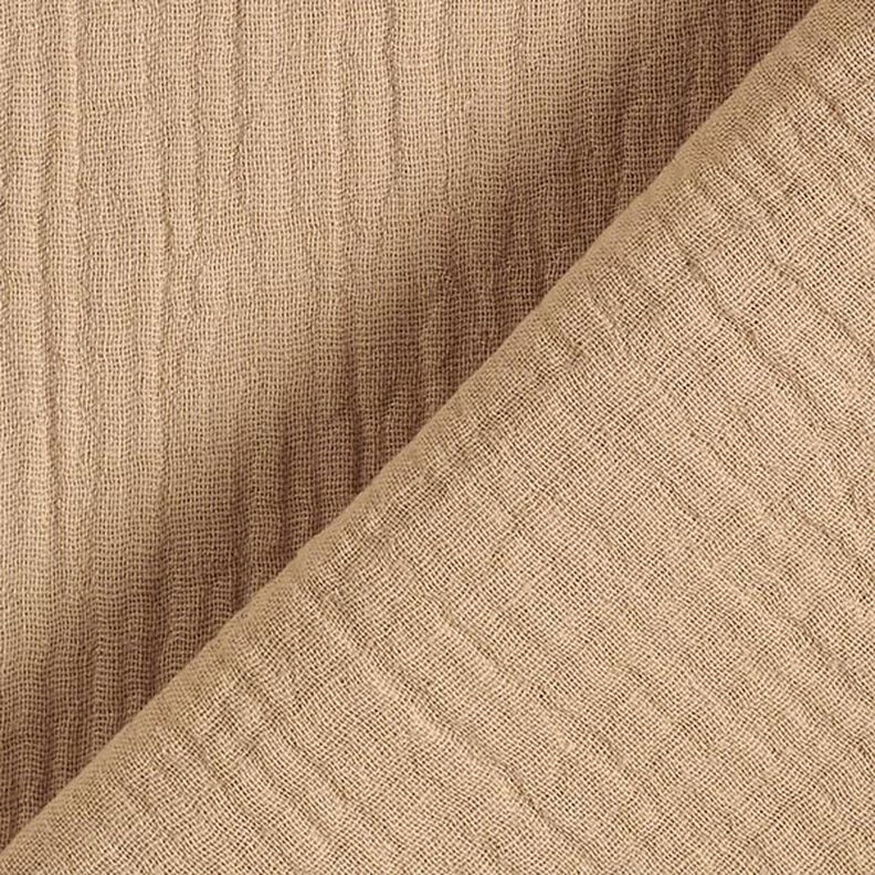 GOTS Tissu double gaze de coton | Tula – beige,  image number 4