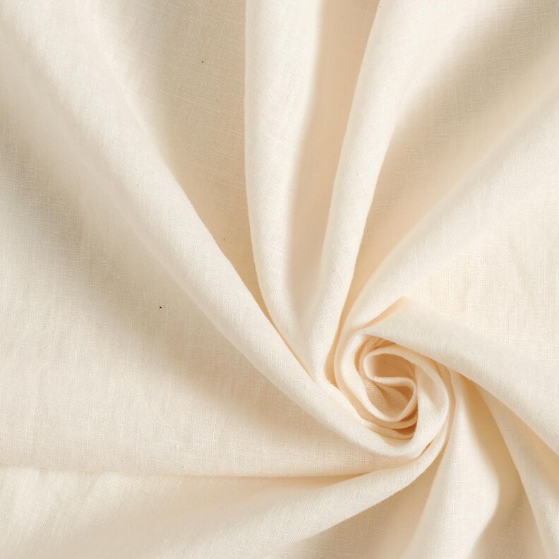 Lin mélangé léger prélavé – crème,  image number 1