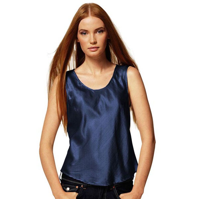 Stretch Satin – bleu nuit,  image number 4