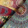 Jacquard Gobelin Ornement floral – lilas/rouge,  thumbnail number 4